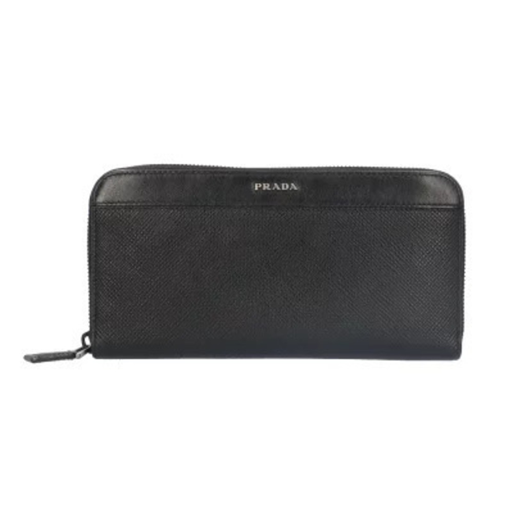 Prada long wallet leather